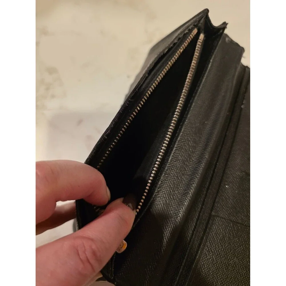 Louis Vuitton Damier Graphite Long Wallet Black Gray Made in France